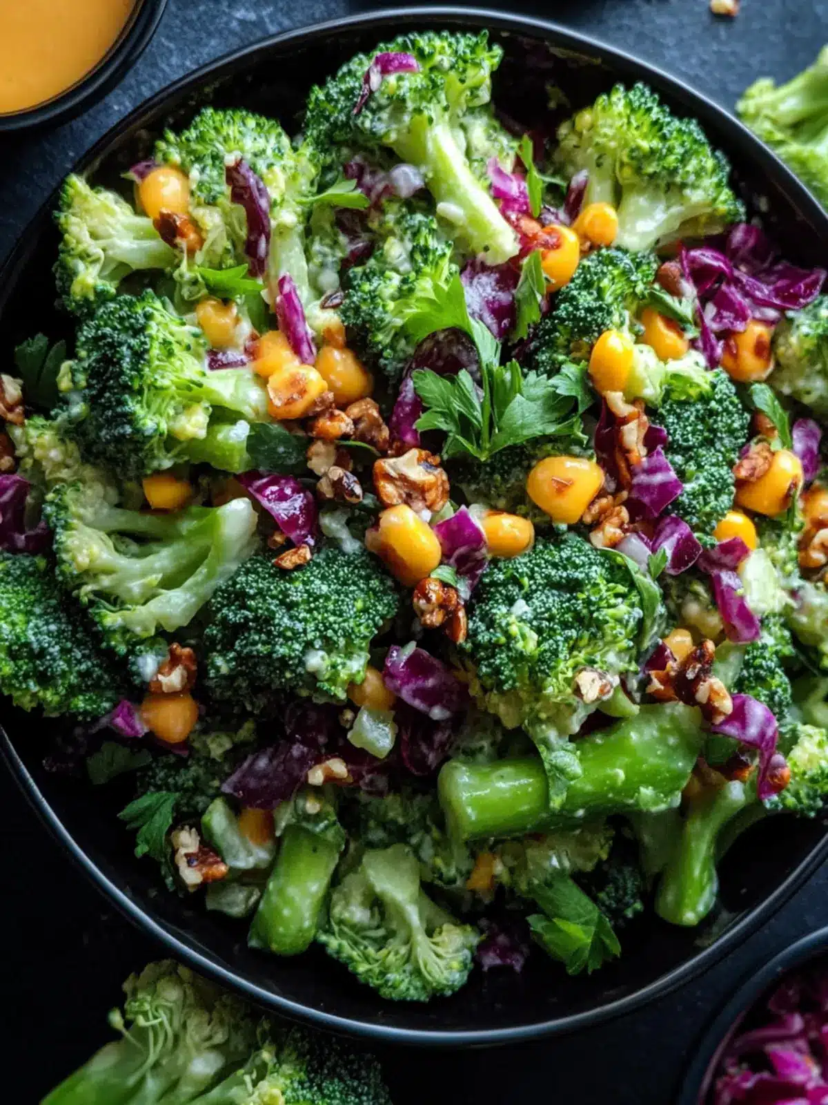 Delicious Broccoli Salad with Bacon & Cranberries in 10 Minutes 4 Broccoli Salad