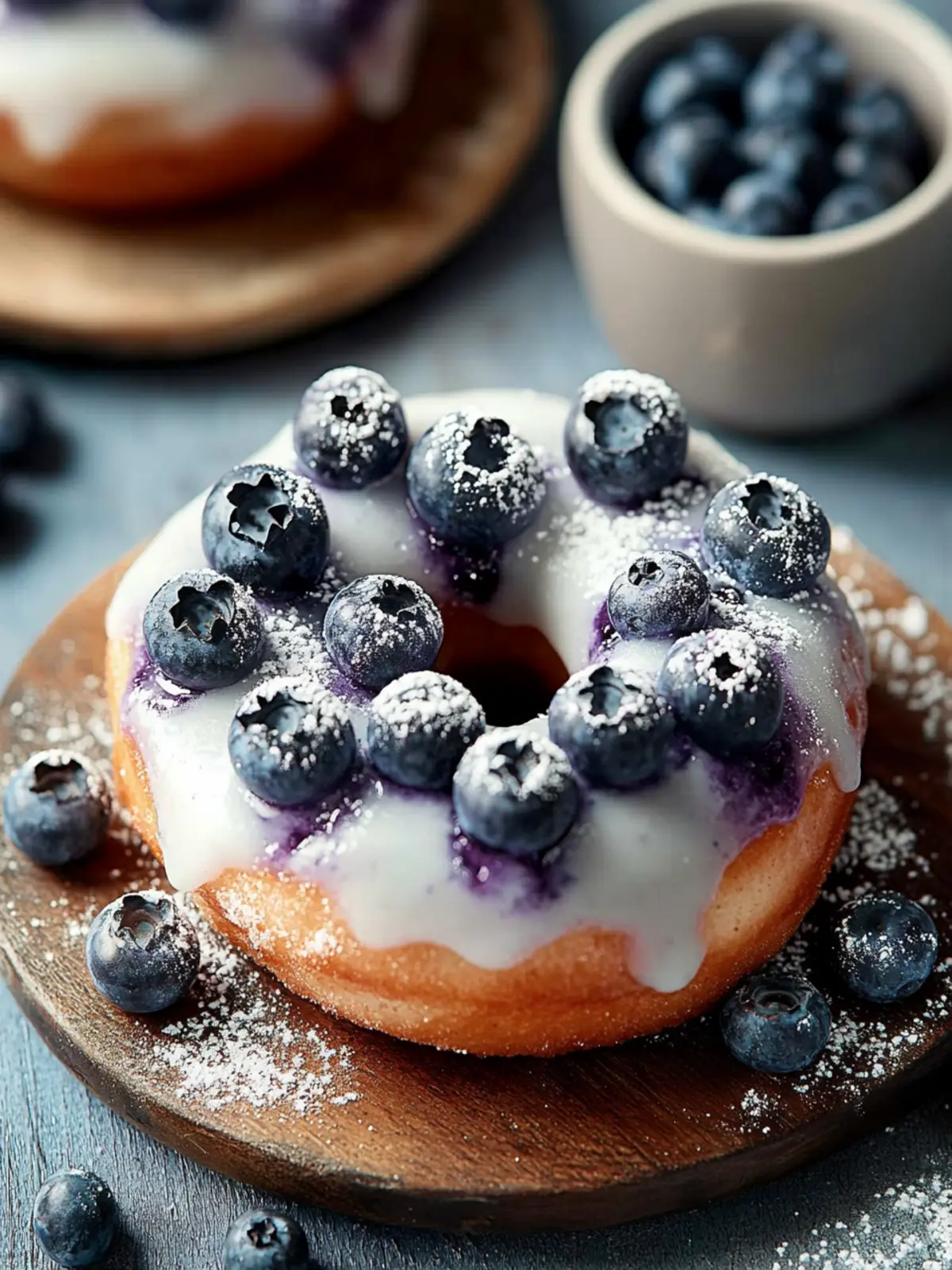Irresistible Blueberry Cake Donuts with Sweet Vanilla Glaze 4 Blueberry Cake Donuts