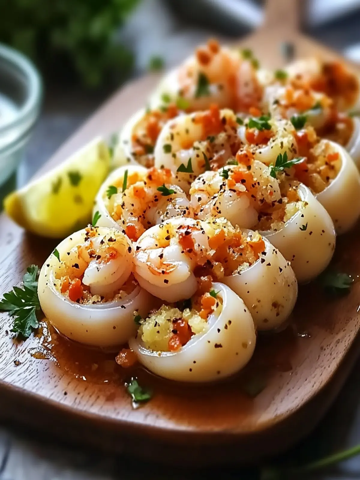 Delicious Shrimp Stuffed Squid: A Quick Gourmet Delight 2 Shrimp Stuffed Squid