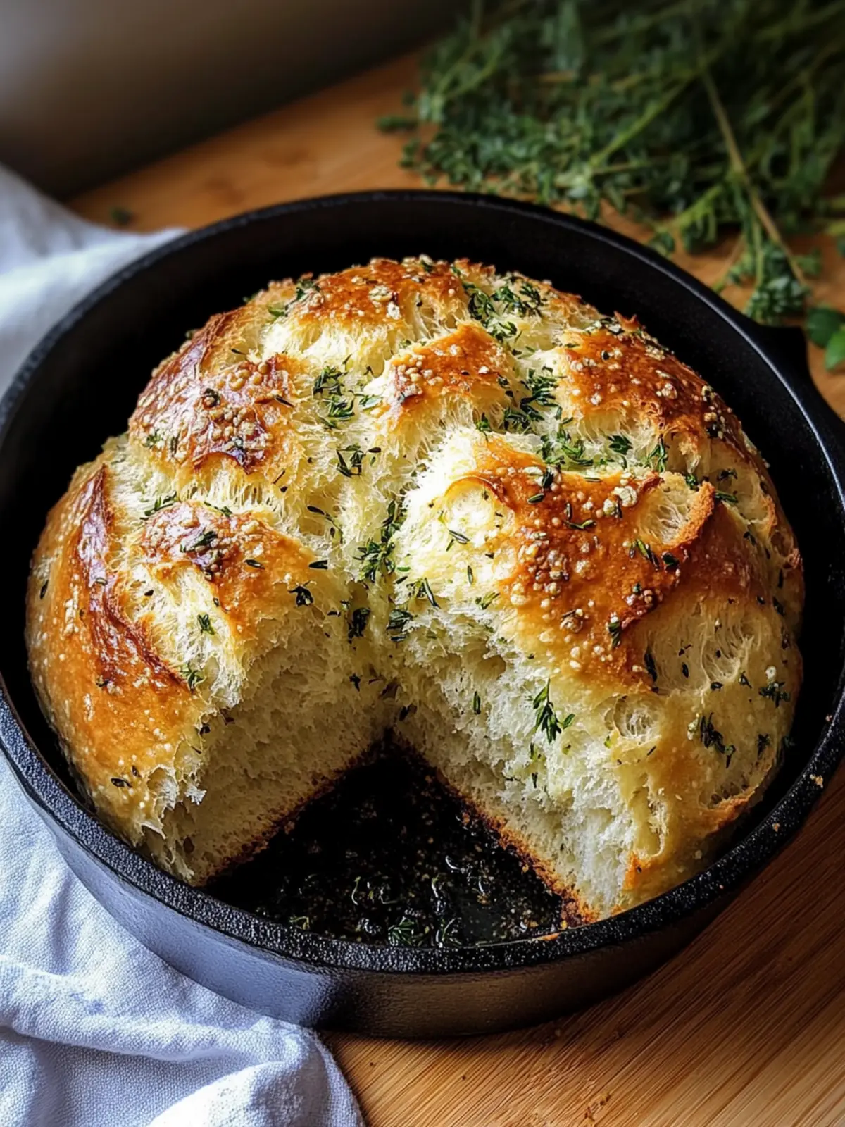 Garlic Herb Dutch Oven Bread: Homemade Magic You’ll Love 4 Garlic Herb Dutch Oven Bread