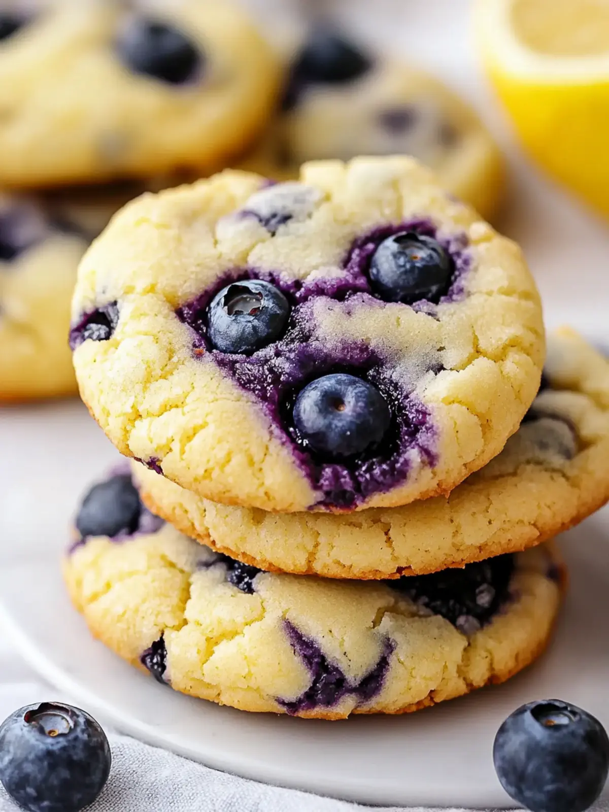 Lemon Blueberry Cheesecake Cookies: Summer Bliss Awaits! 5 Lemon Blueberry Cheesecake Cookies