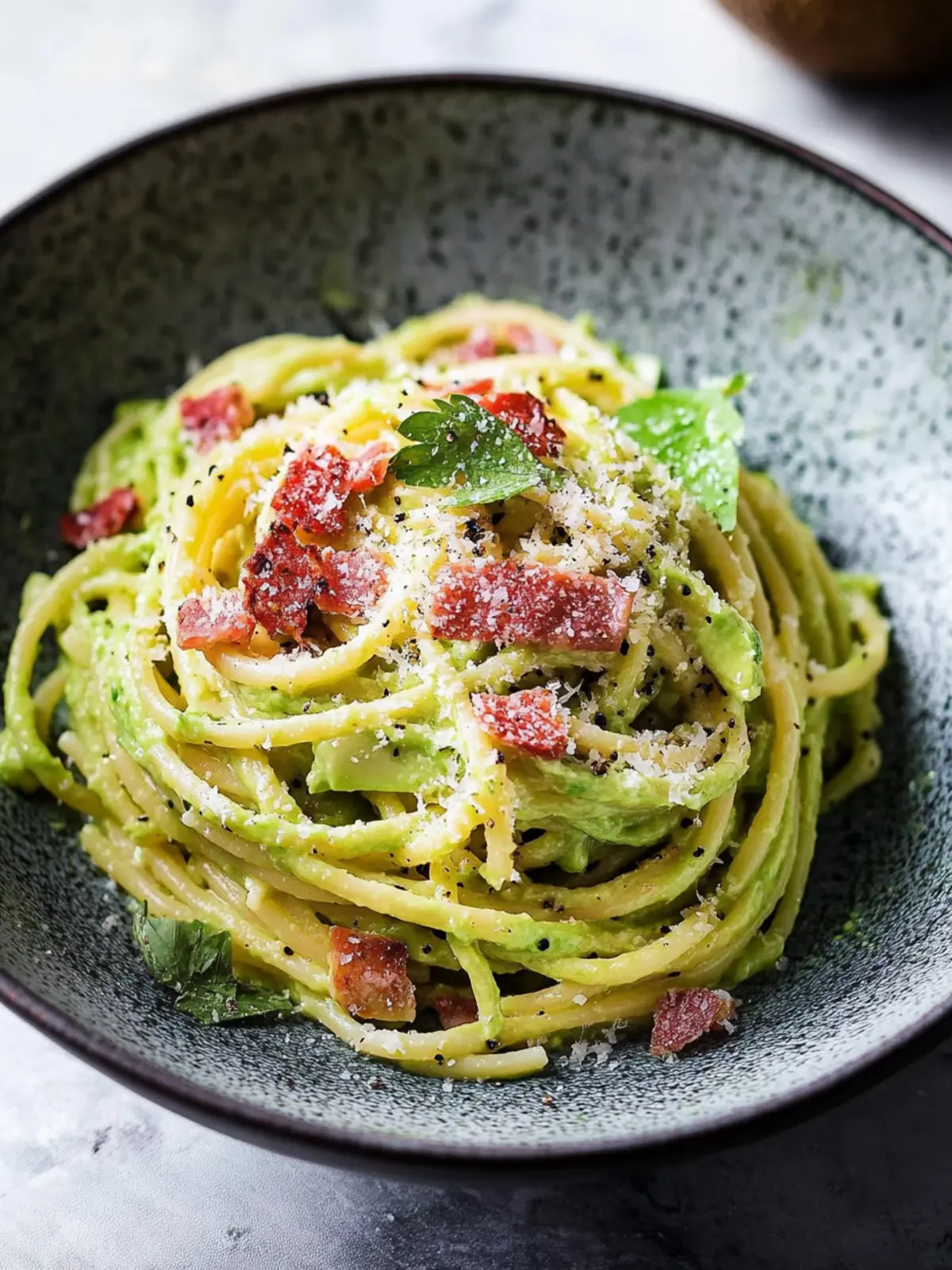Creamy Avocado Carbonara: A Healthy Twist You’ll Love 4 Avocado Carbonara