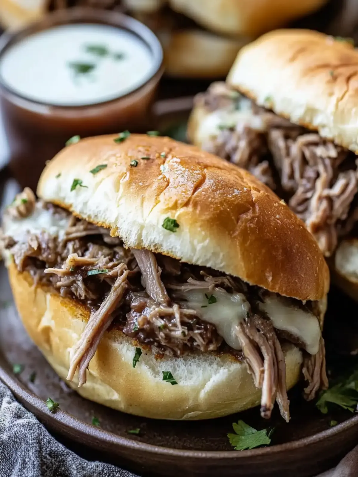 Crockpot French Dip Sandwiches: Easy Comfort Food Delight 4 Crockpot French Dip Sandwiches