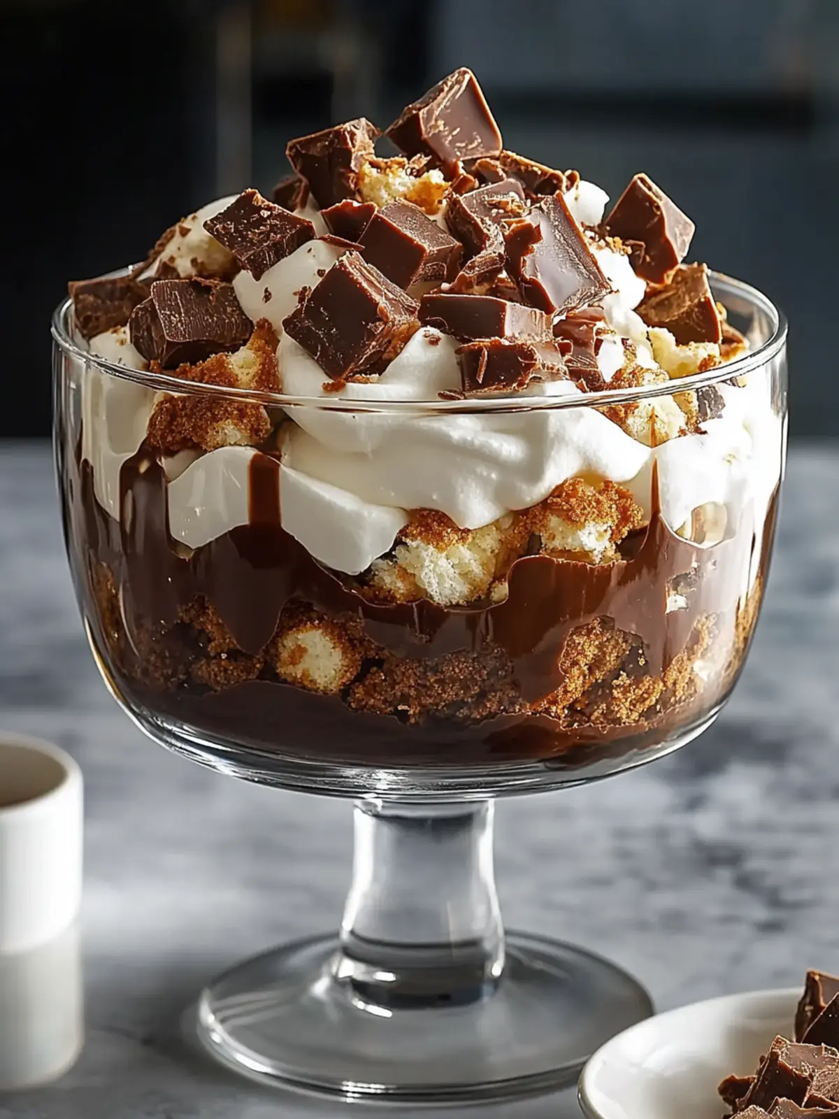 Delicious Chocolate Toffee Trifle You Can Make Ahead 3 Chocolate Toffee Trifle