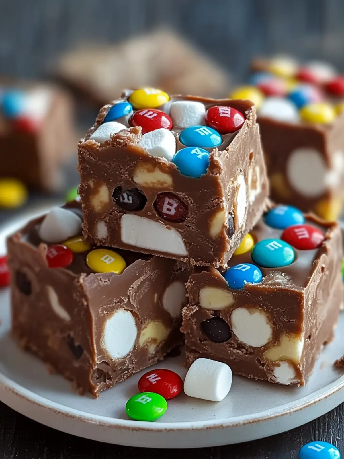 Irresistible Chocolate Marshmallow M&M Fudge You’ll Love 3 Chocolate Marshmallow M&M Fudge