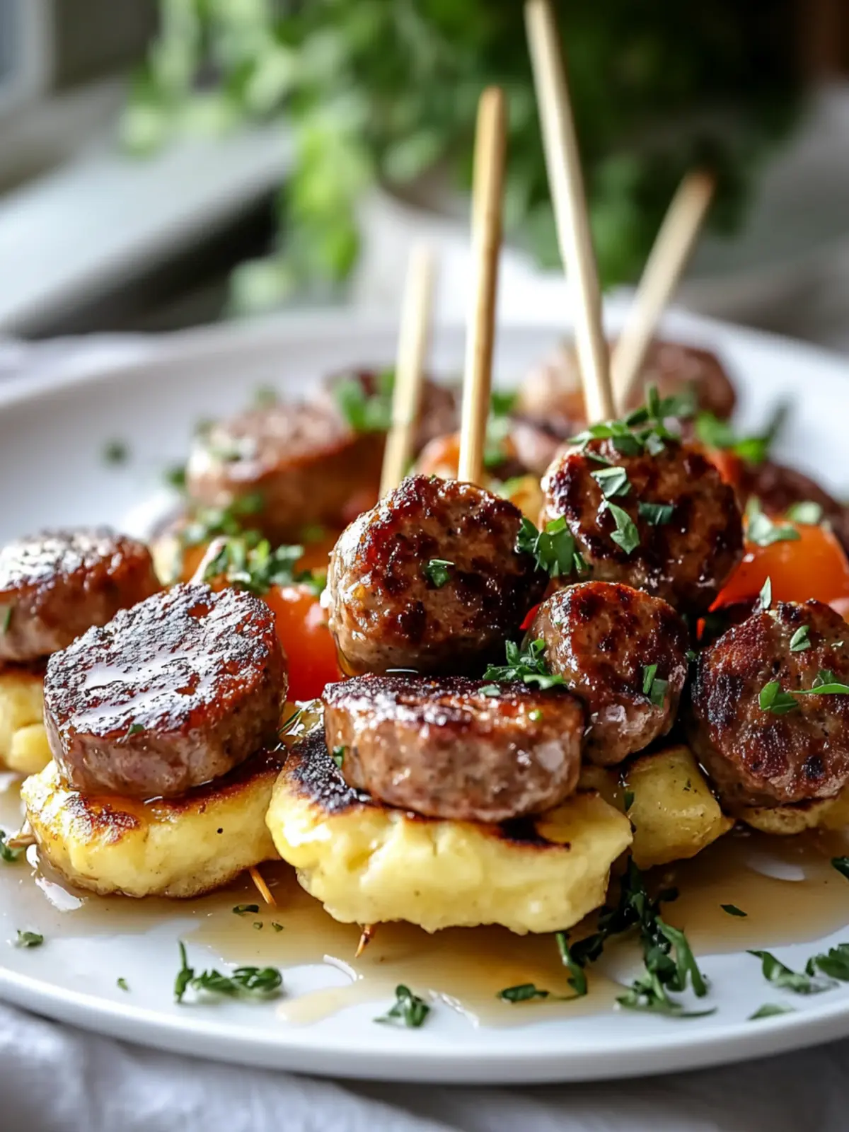 Delicious Easy Breakfast Pancake & Beef Sausage Skewers Bites 3 Easy Breakfast Pancake & Beef Sausage Skewers Bites