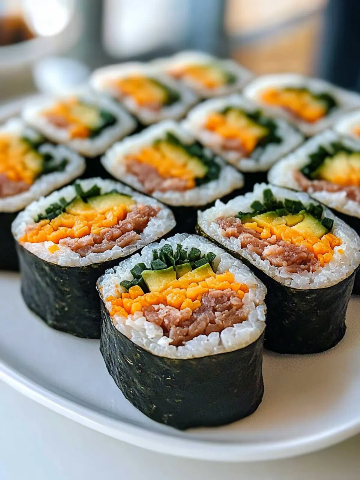 Spicy Tuna Kimbap: Your Quick and Tasty Lunch Solution 2 Spicy Tuna Kimbap