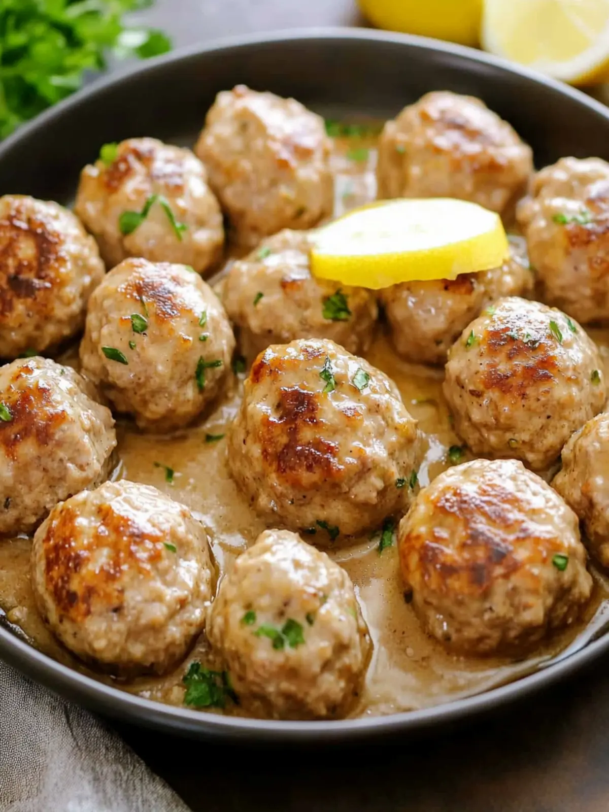 Savory Turkey Meatballs in Creamy Sauce for Cozy Nights 4 Turkey Meatballs