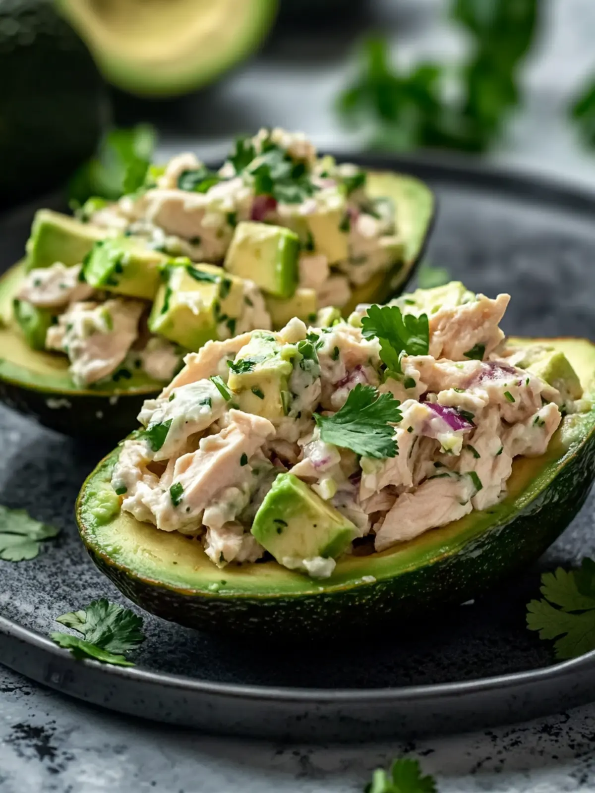Creamy Chicken Salad Stuffed Avocado for a Healthy Boost 3 Creamy Chicken Salad Stuffed Avocado