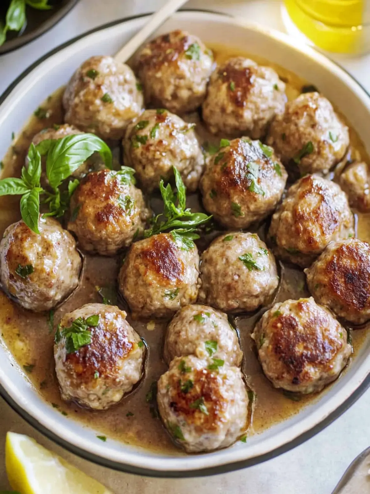 Savory Turkey Meatballs in Creamy Sauce for Cozy Nights 5 Turkey Meatballs