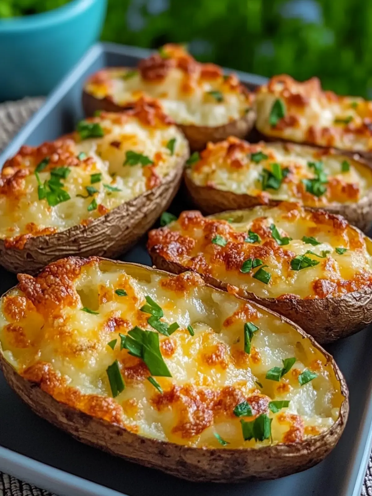 Cheddar Oven Baked Potato Skins: Ultimate Game Day Treat 2 Cheddar Oven Baked Potato Skins