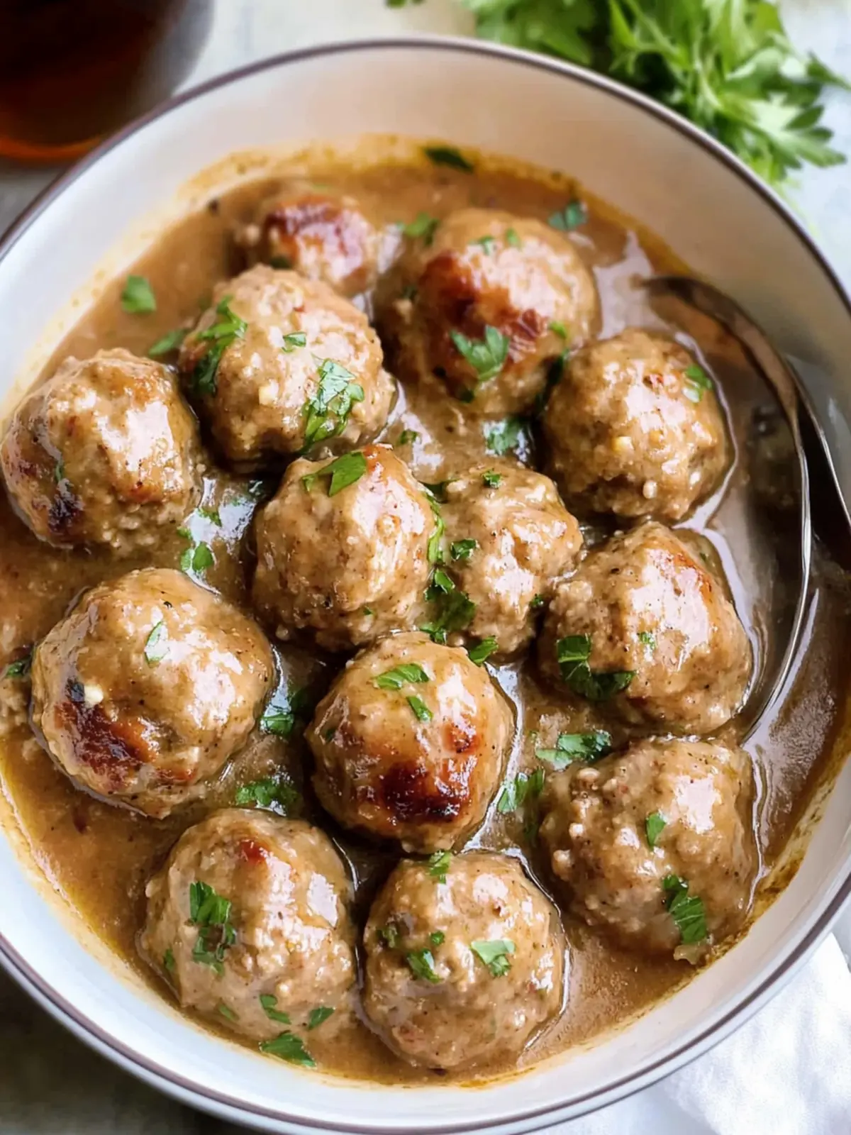 Savory Turkey Meatballs in Creamy Sauce for Cozy Nights 3 Turkey Meatballs