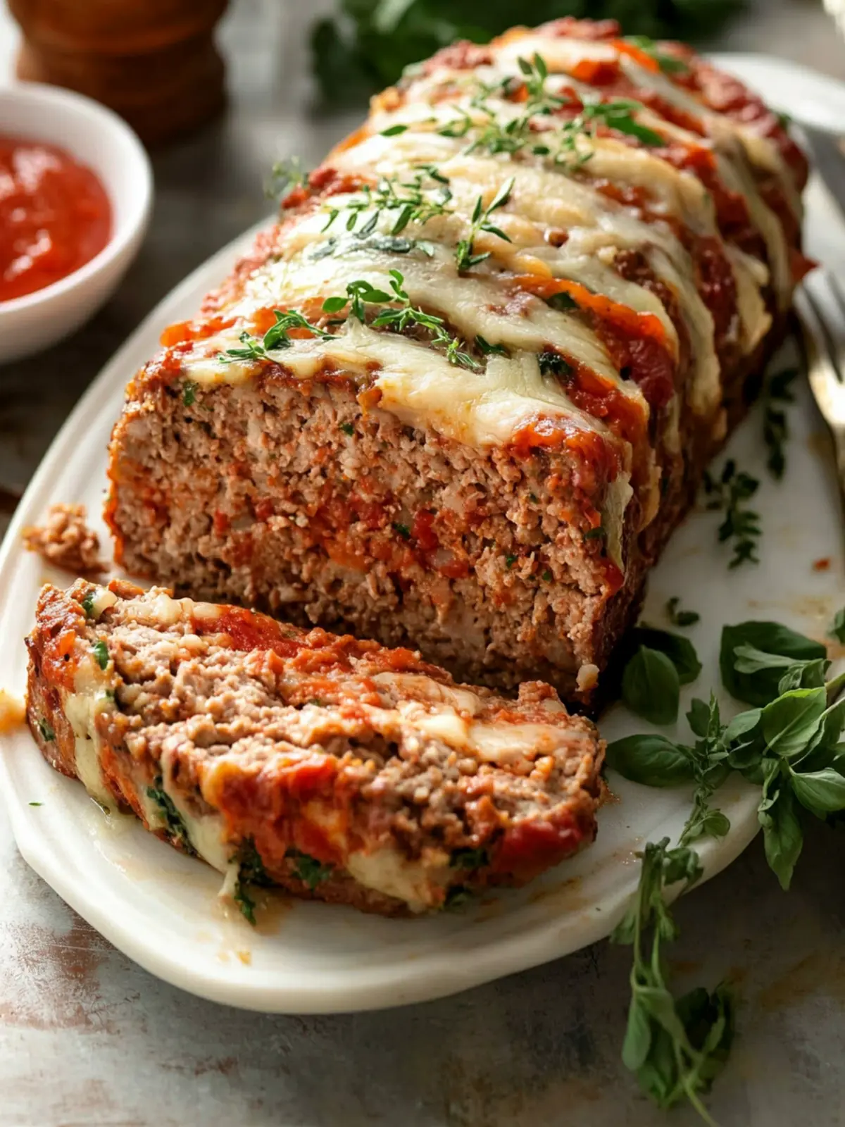 Savory Italian Meatloaf with Melty Mozzarella Bliss 3 Italian Meatloaf