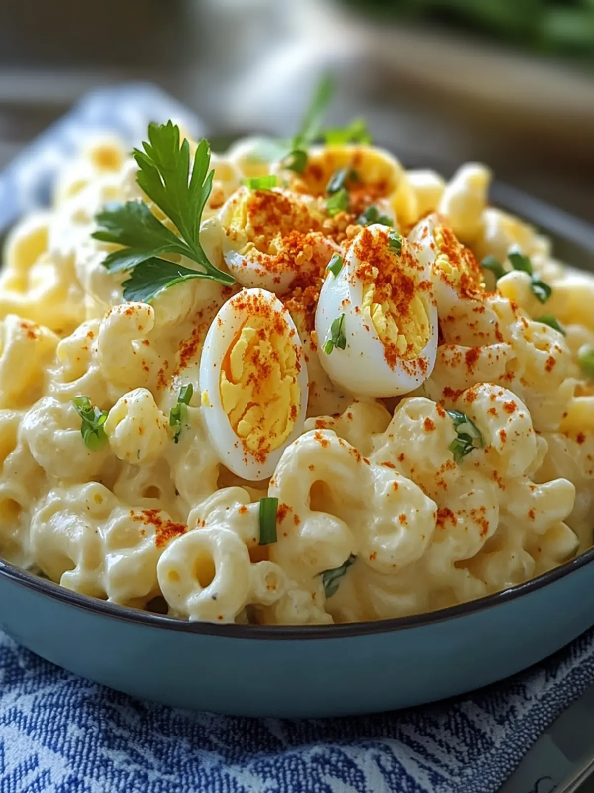 Creamy Deviled Egg Macaroni Salad That's a Summer Smash 4 Creamy Deviled Egg Macaroni Salad