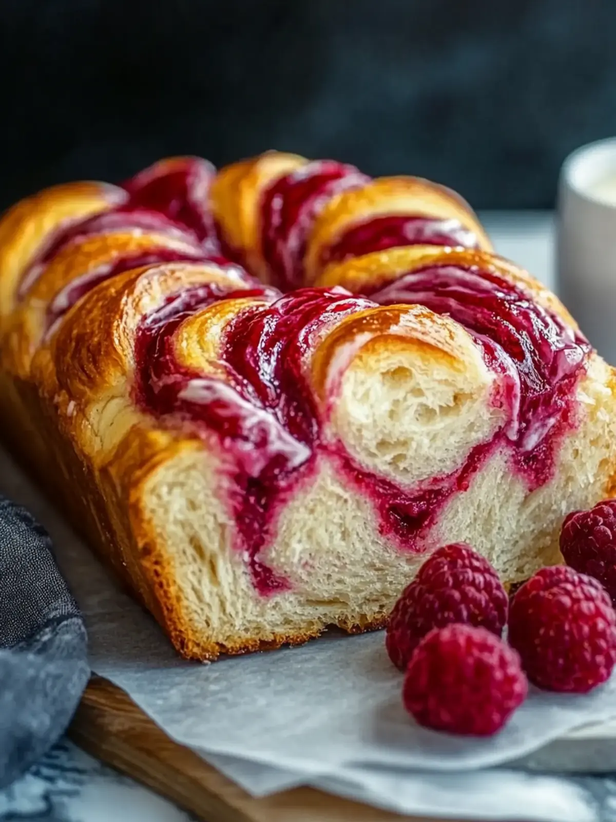 Raspberry Swirl Brioche Loaf: Your Perfect Breakfast Treat 4 Raspberry Swirl Brioche Loaf