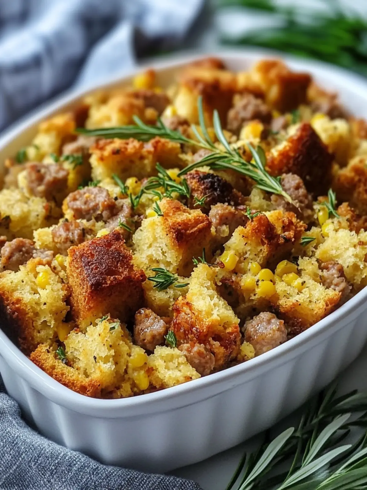 Savory Sausage Southern Cornbread Stuffing for Cozy Gatherings 3 Sausage Southern Cornbread Stuffing