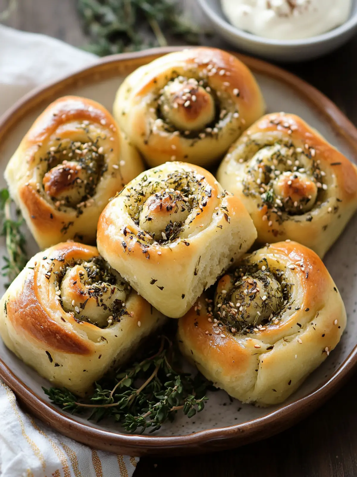 Light Savory Herb Rolls Delight: Fluffy Comfort Awaits! 2 Light Savory Herb Rolls