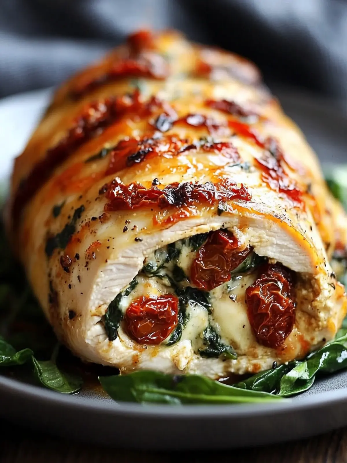Sundried Tomato, Spinach, and Cheese Stuffed Chicken Bliss 3 Sundried Tomato, Spinach, and Cheese Stuffed Chicken