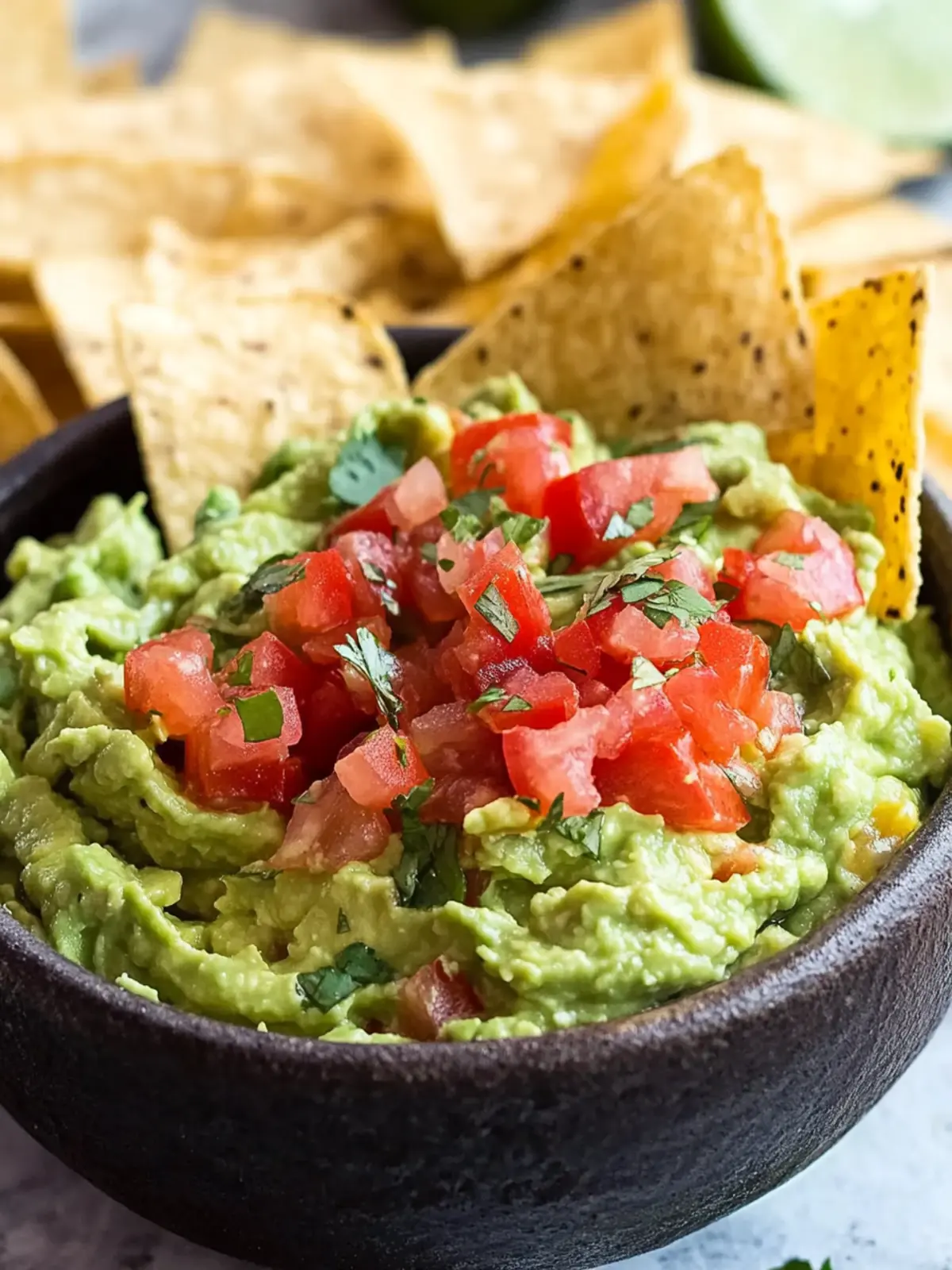 Chunky Cheese Guacamole with a Sweet Strawberry Surprise 3 Chunky Cheese Guacamole