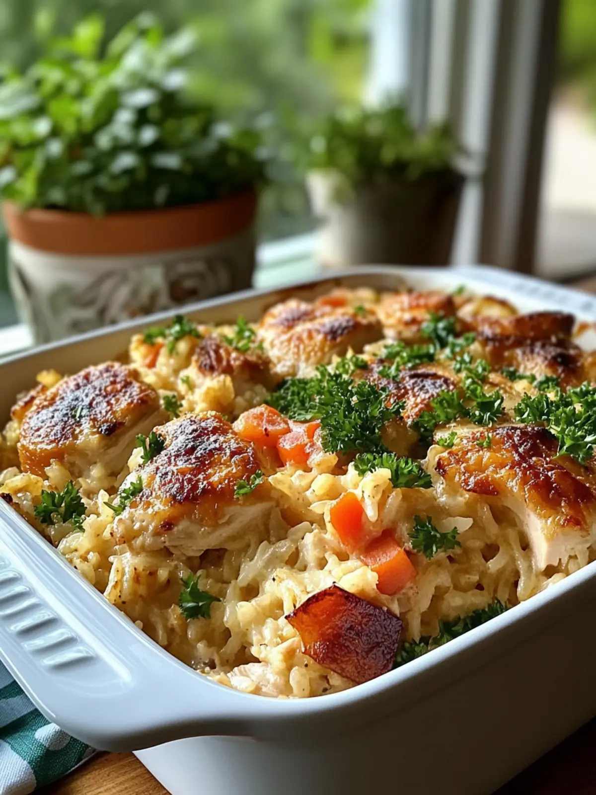 Healthy Chicken and Rice Casserole for a Cozy Family Dinner 4 Healthy Chicken and Rice Casserole