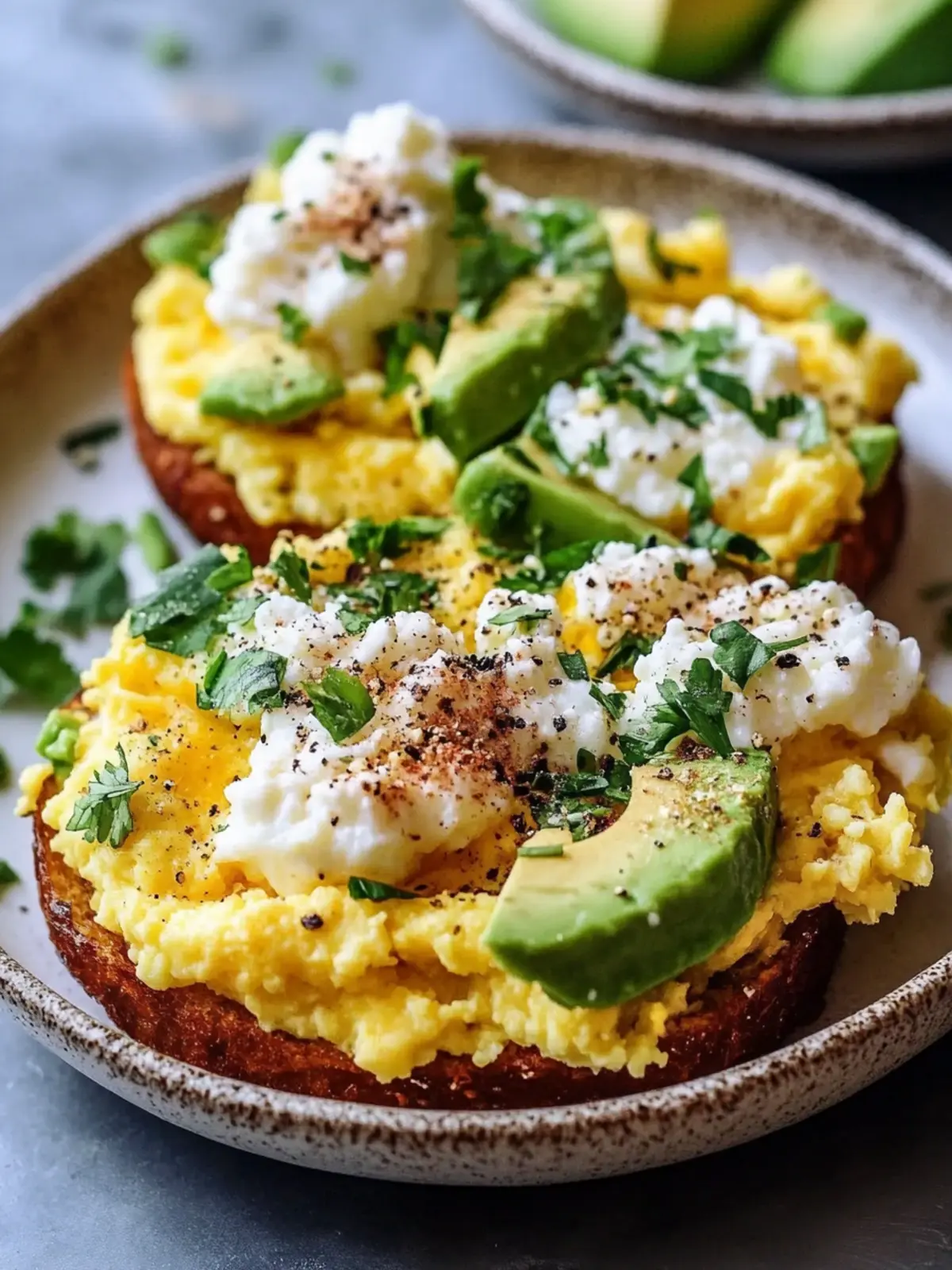 Perfect Browns with Scrambled Eggs, Avocado & Cottage Cheese Recipe 5 Browns with Scrambled Eggs, Avocado, and Cottage Cheese Recipe