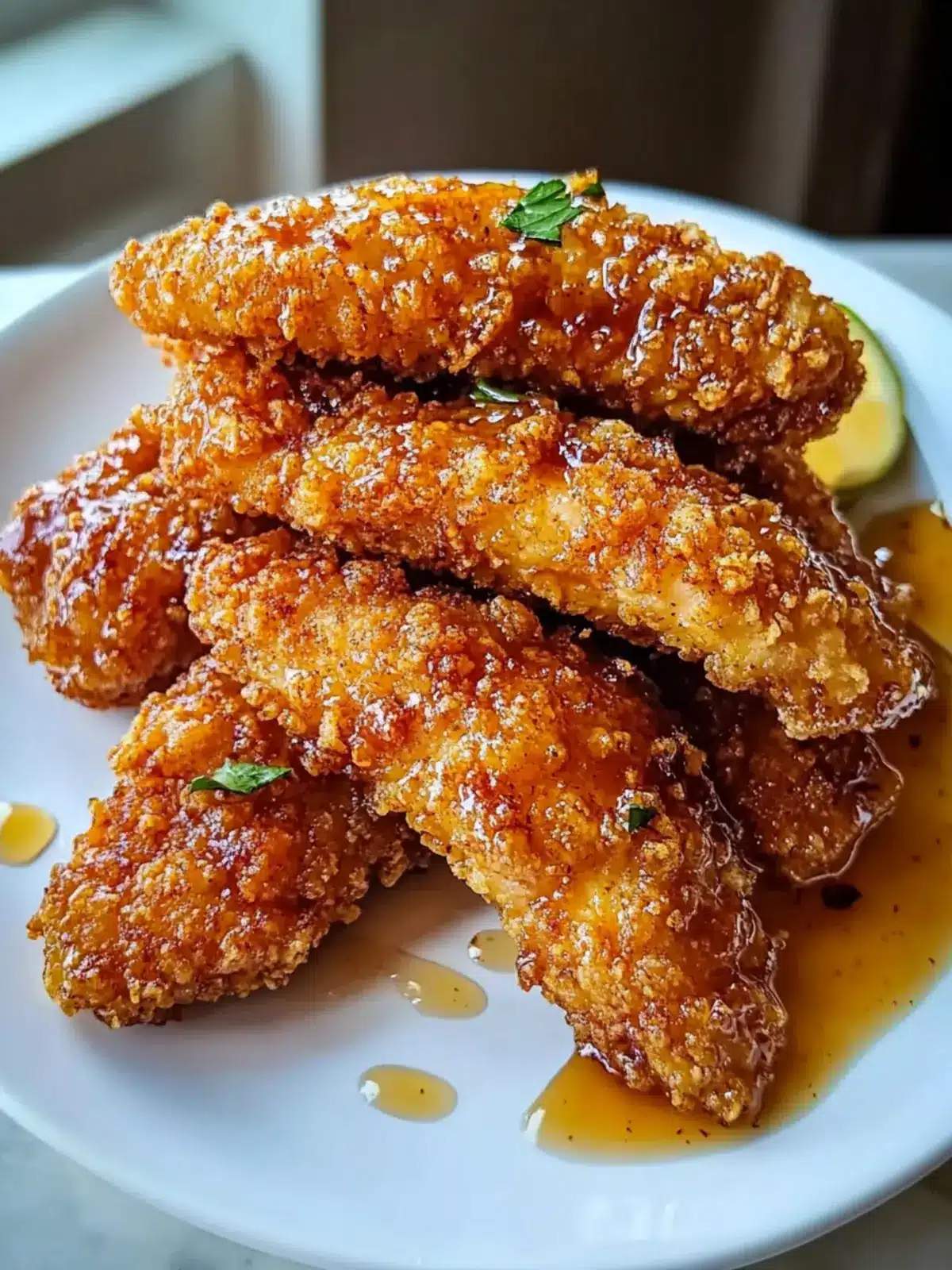 3 Ultra-Crispy Hot Honey Chicken Tenders You'll Crave 3 3 Ultra-Crispy hot honey chicken tenders