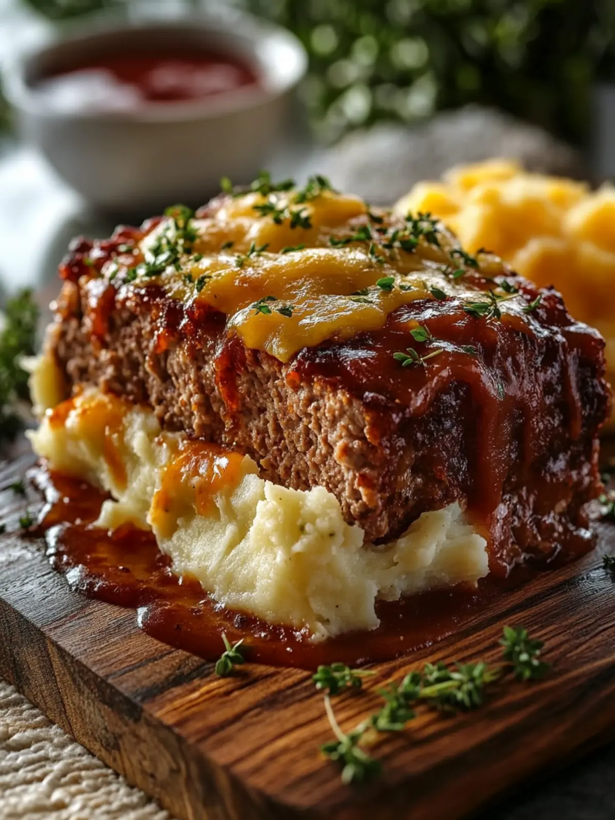 Comforting Meatloaf with Mashed Potatoes and Cheese Magic 3 Meatloaf with Mashed Potatoes and Cheese