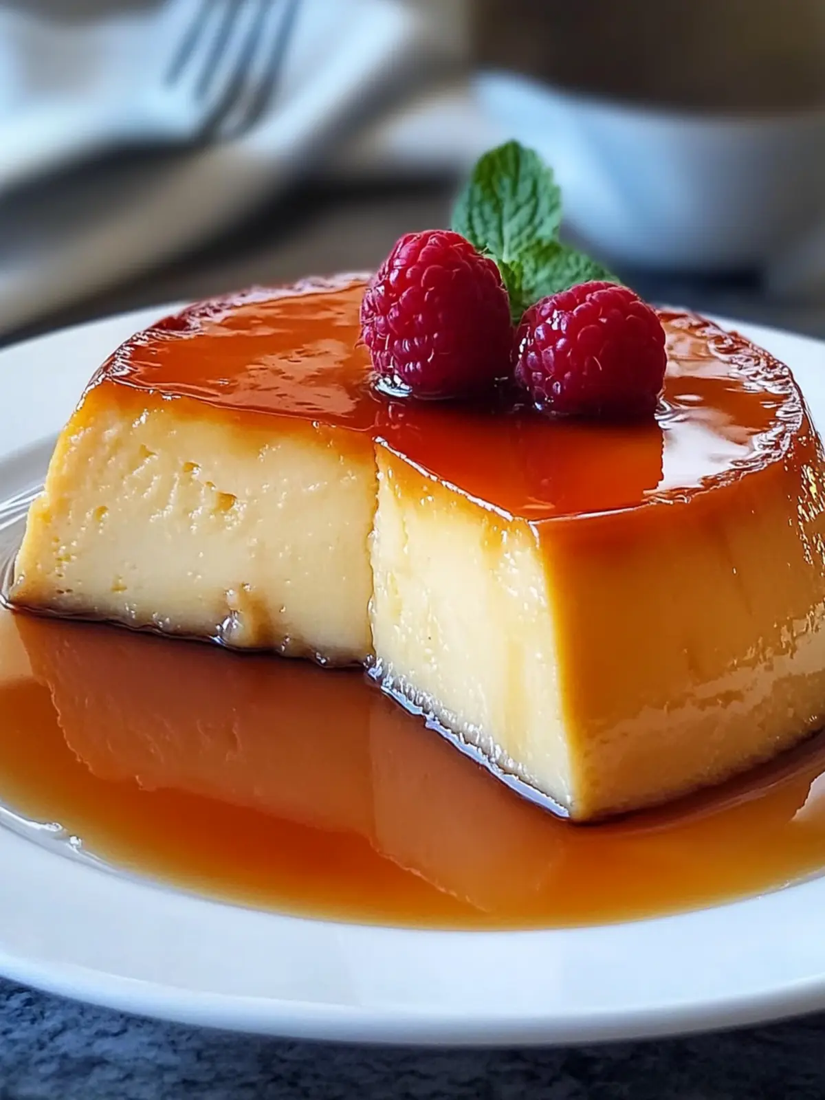 Decadent Puerto Rican Flan with Caramel Sauce Delight 4 Puerto Rican Flan with Caramel Sauce