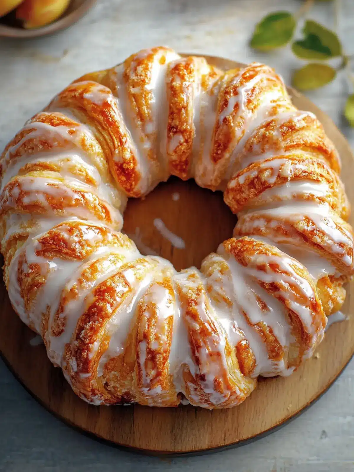 Irresistible Apple Kringle with Vanilla Glaze to Savor 4 Apple Kringle with Vanilla Glaze