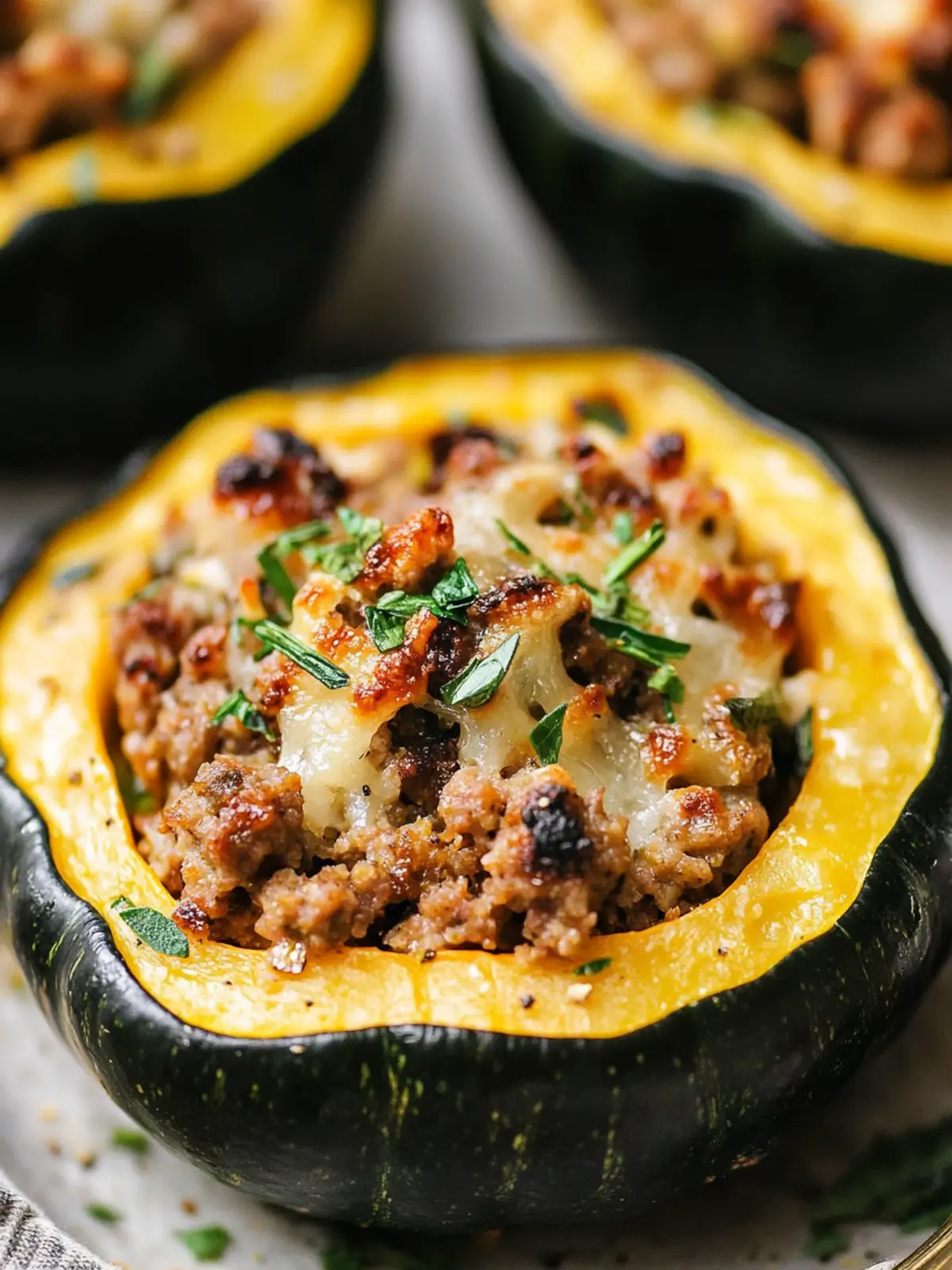Savor Fall with Savory Sausage Stuffed Acorn Squash 5 Sausage Stuffed Acorn Squash