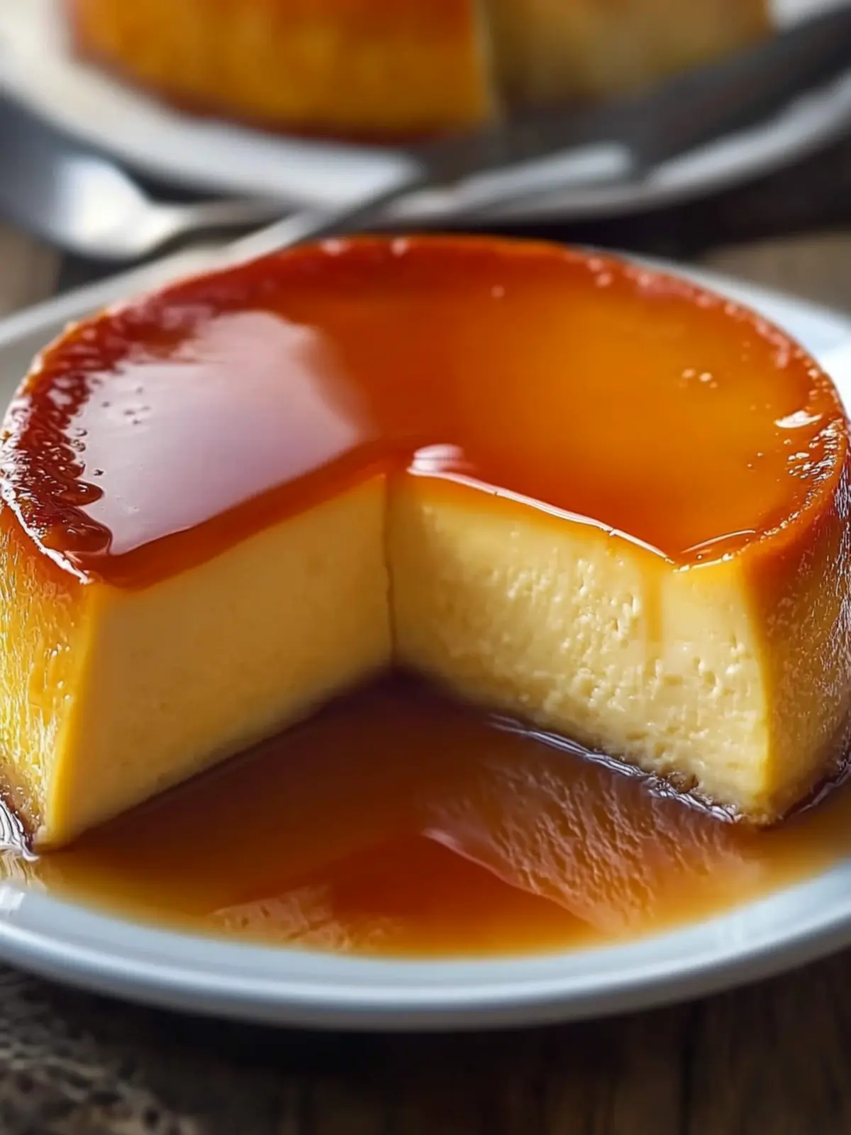 Decadent Puerto Rican Flan with Caramel Sauce Delight 2 Puerto Rican Flan with Caramel Sauce