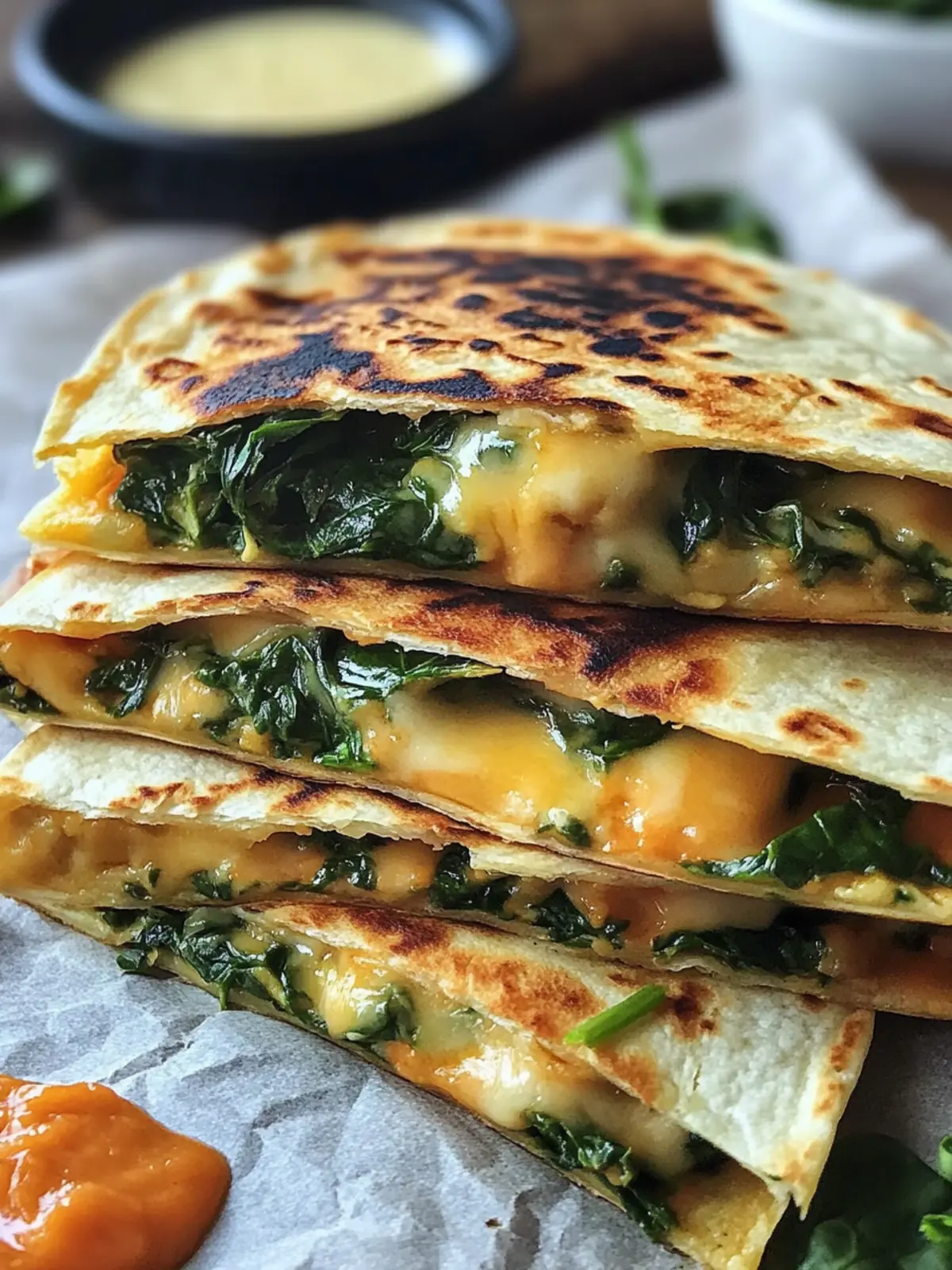 Savory Vegan Spinach Quesadillas Ready in Just 27 Minutes 2 Vegan Spinach Quesadillas