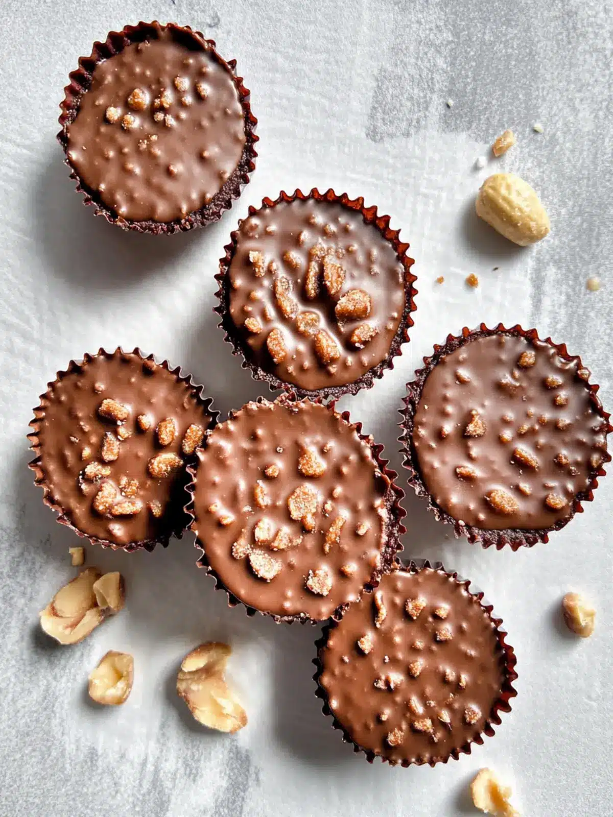 Chocolate Peanut Butter Crunch Cups: Easy No-Bake Treats 4 Chocolate Peanut Butter Crunch Cups