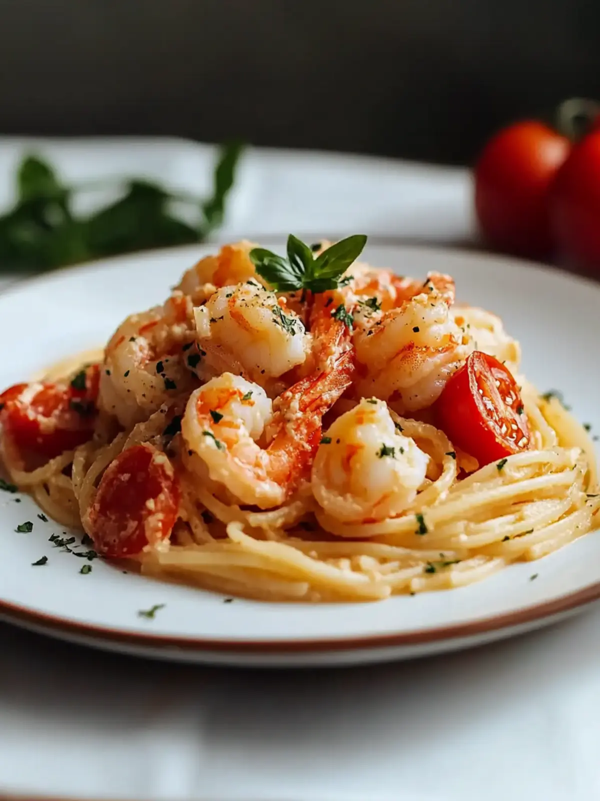 Indulge in Creamy Lobster and Shrimp Spaghetti Bliss 5 Indulge in Creamy Lobster and Shrimp Spaghetti with Fresh Tomatoes