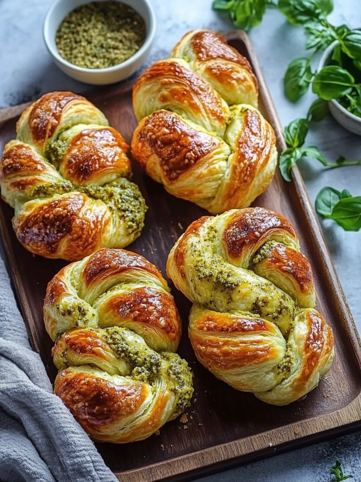 Cheesy Pesto Braided Puffs Recipe Your New Favorite Appetizer 4 Cheesy Pesto Braided Puffs Recipe