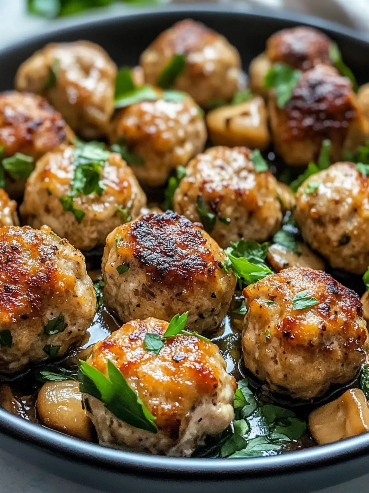 Mushroom Chicken Meatballs: Flavor-Packed & Guilt-Free Delight 2 Mushroom Chicken Meatballs