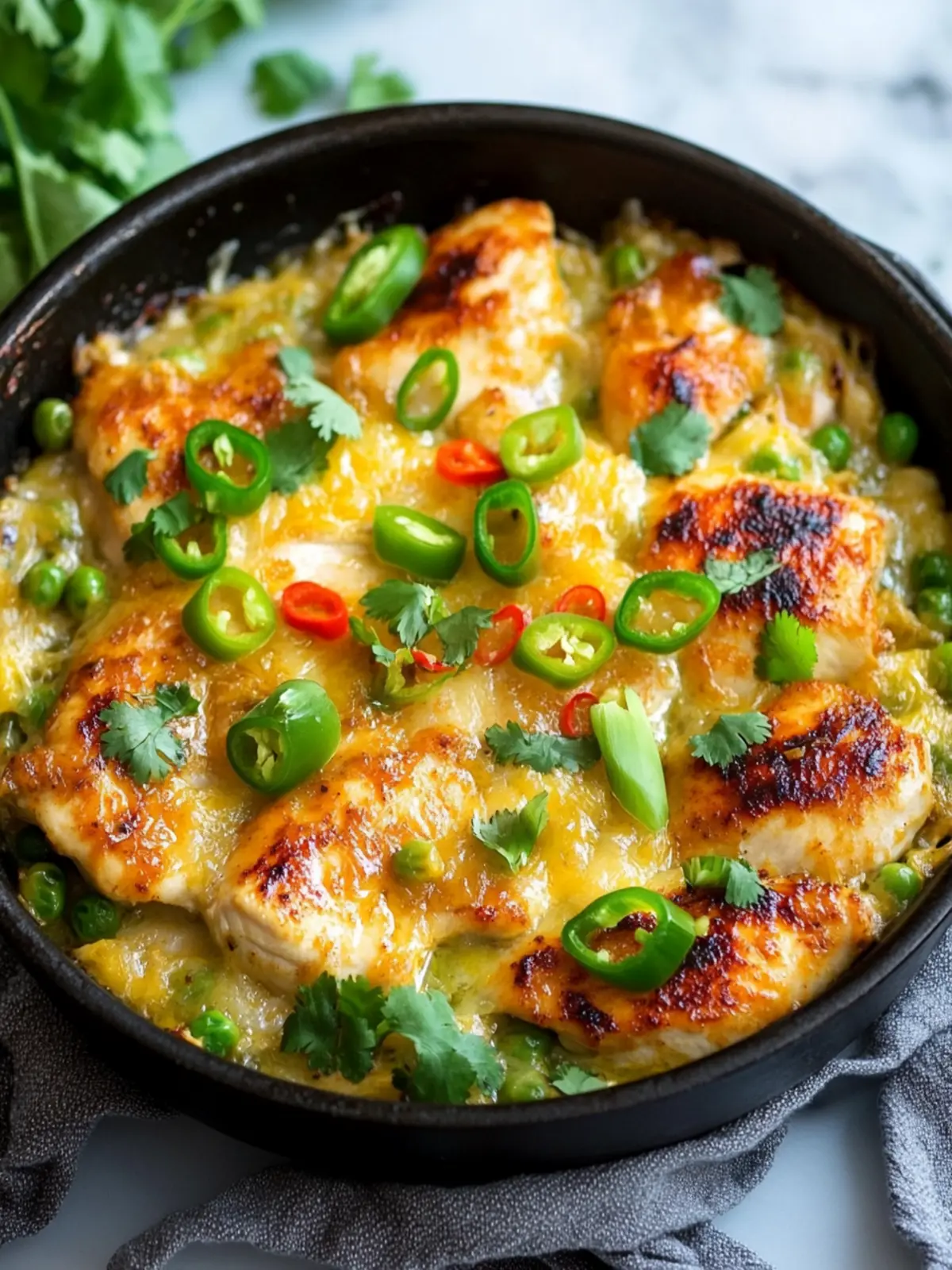 One Pan Keto Green Chili Chicken for a Quick Comfort Meal 5 One Pan Keto Green Chili Chicken