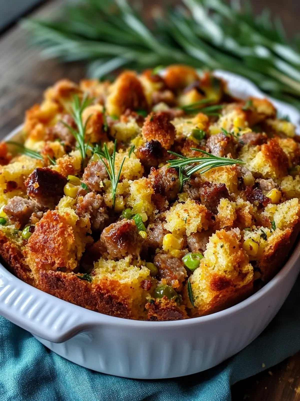 Savory Sausage Southern Cornbread Stuffing for Cozy Gatherings 5 Sausage Southern Cornbread Stuffing
