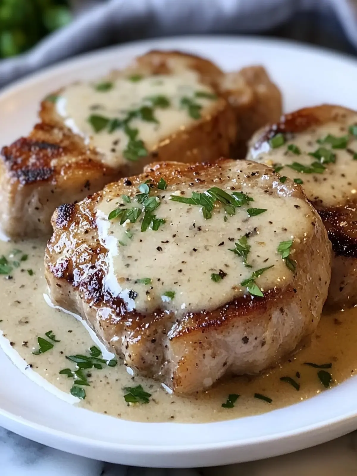 Savory Slow Cooker Pork Chops with Garlic Parmesan Sauce Magic 5 slow cooker pork chops with garlic parmesan sauce