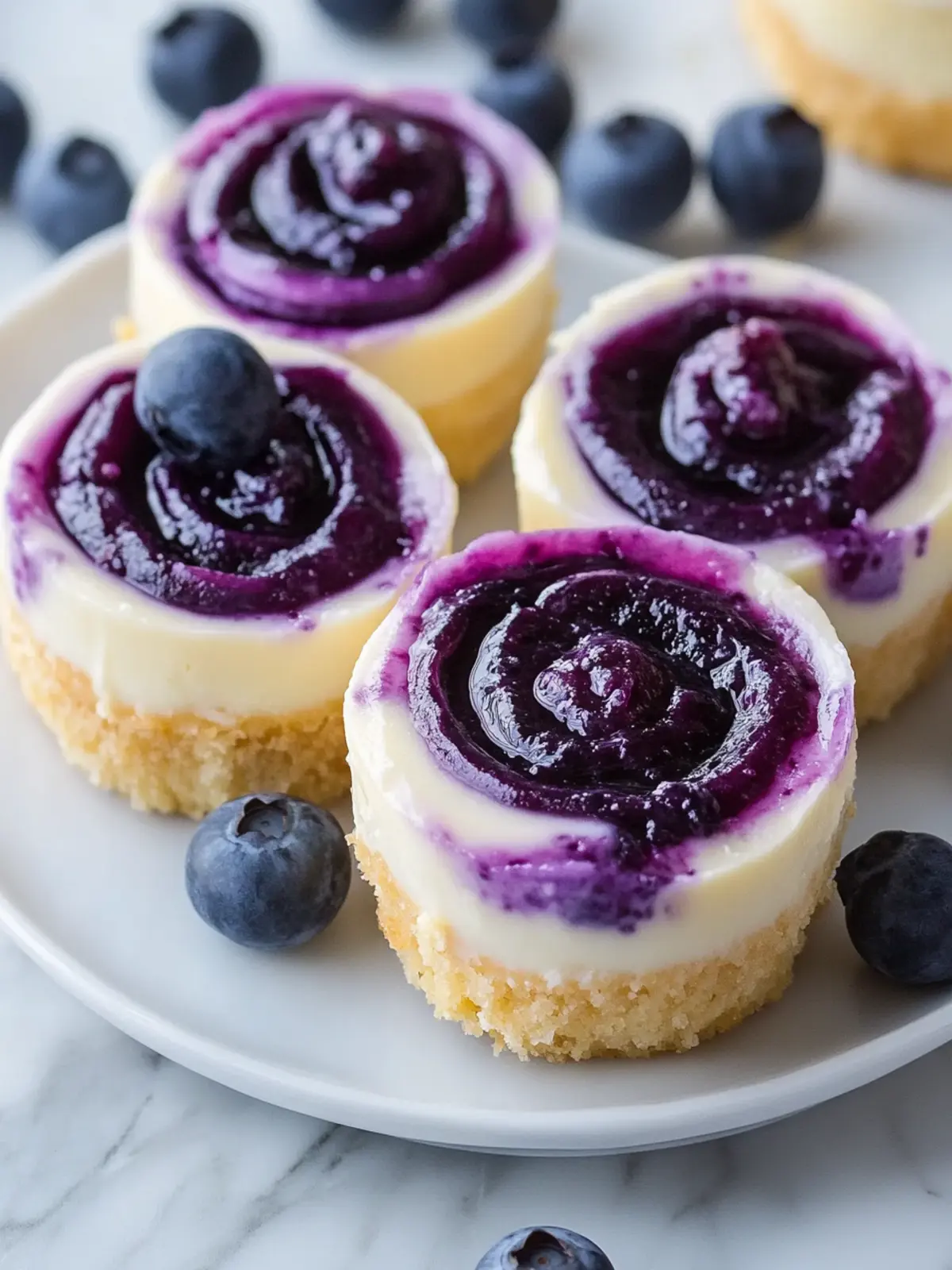 Juicy Mini Lemon Blueberry Cheesecakes for Summer Bliss 2 Juicy Mini Lemon Blueberry Cheesecakes