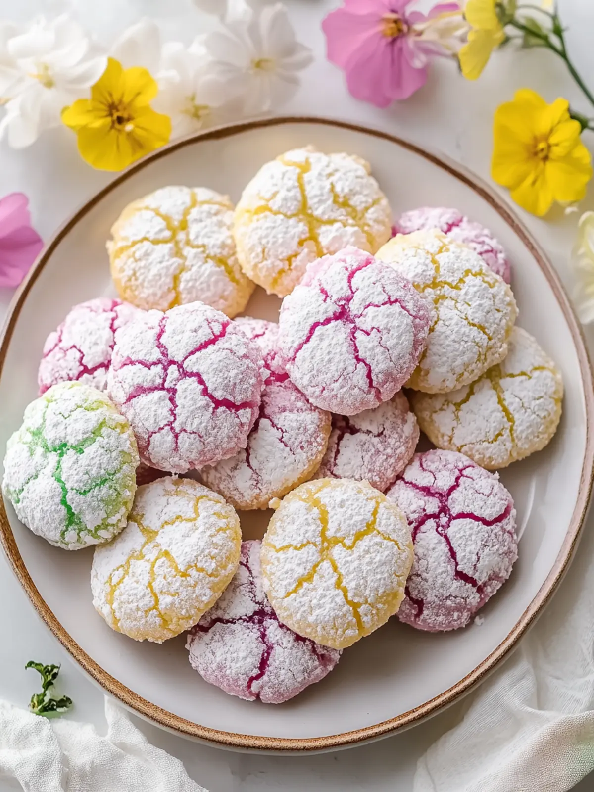 Vibrant Springtime Crinkle Cookies Recipe That Wow Your Guests 5 Springtime Crinkle Cookies Recipe