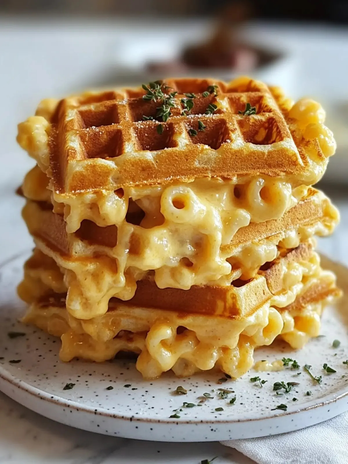 Mac and Cheese Stuffed Waffles are a Must-Try Delight 3 Mac and Cheese Stuffed Waffles are a must-try delight!