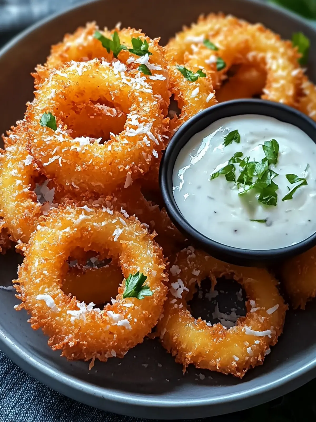 Crispy Fried Pineapple Rings with Coconut Dipping Sauce Bliss 5 Crispy Fried Pineapple Rings with Creamy Coconut Dipping Sauce