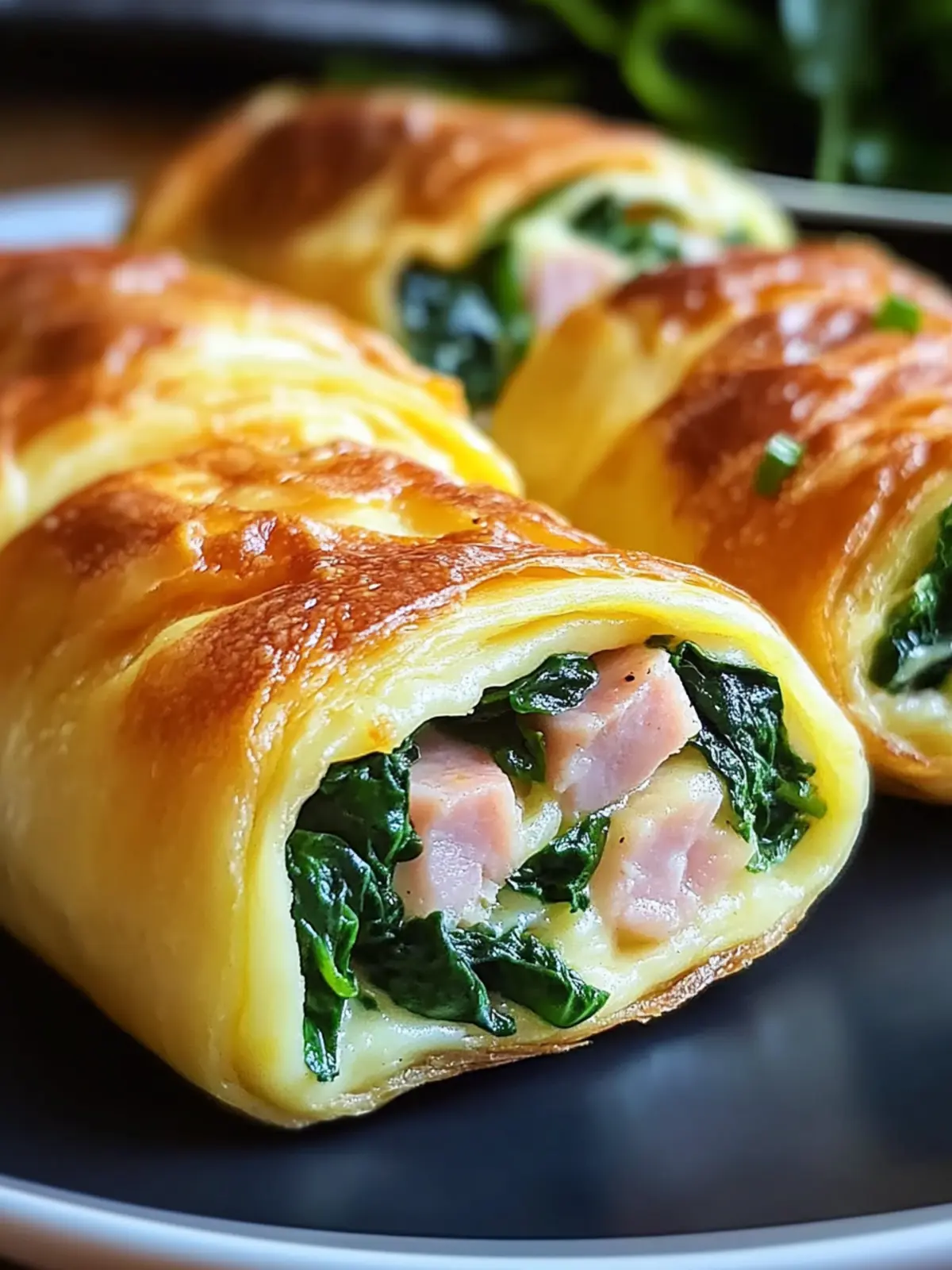Savory Spinach and Ham Breakfast Rolls for a Perfect Morning 5 Savory Spinach and Ham Breakfast Rolls