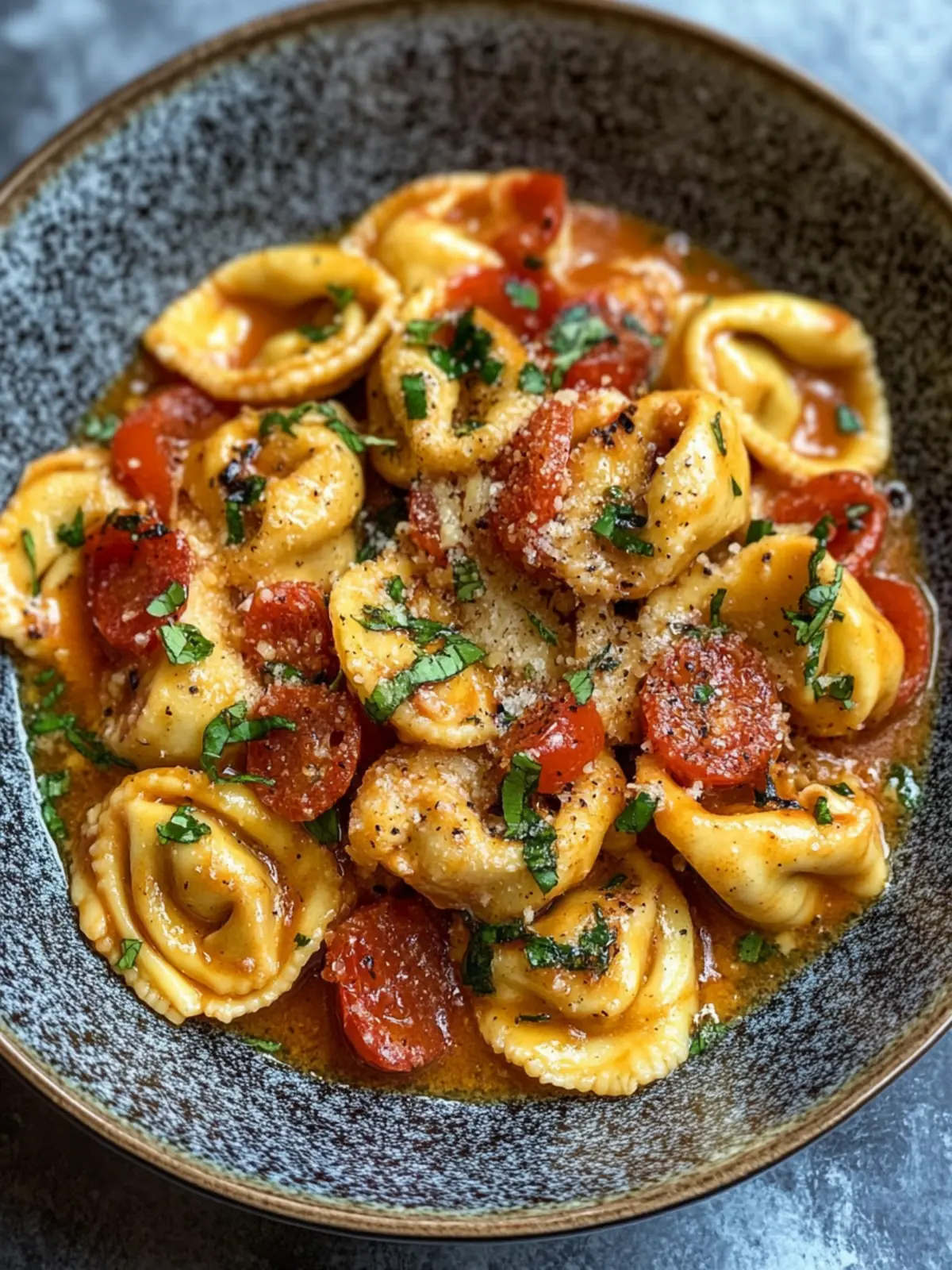 Cowboy Butter Garlic Chicken Tortellini with Fire-Roasted Red Delight 3 cowboy butter garlic chicken tortellini with fireroasted red