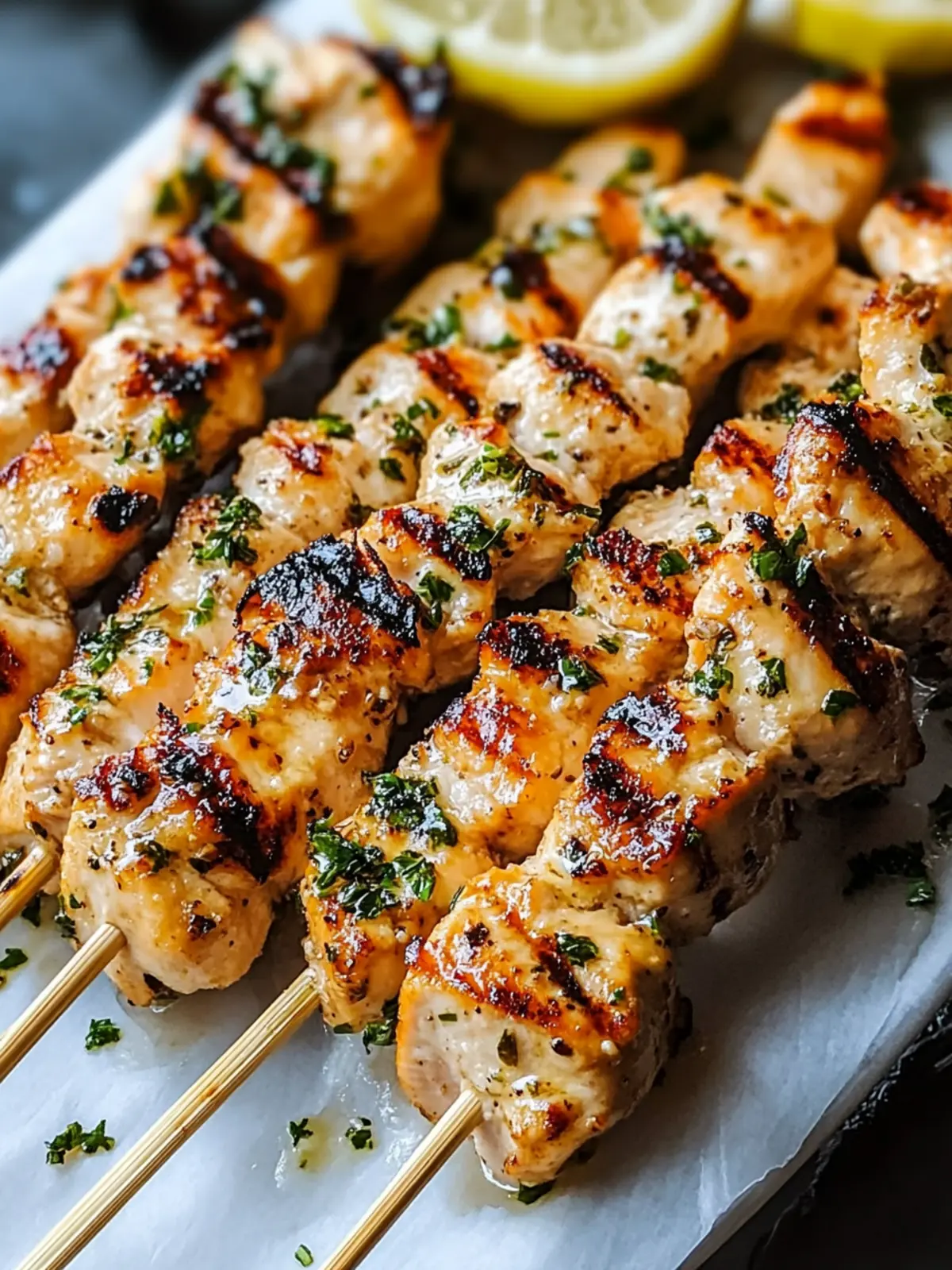 Garlic Parmesan Chicken Skewers: Your Perfect Grilled Delight 2 Garlic Parmesan Chicken Skewers: Grilled to Flavorful Perfection Recipe