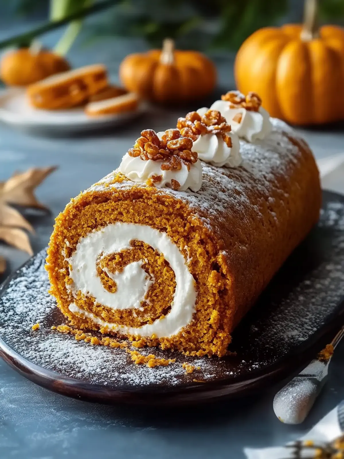 Classic Pumpkin Roll with Creamy Filling You'll Crave This Fall 4 Classic Pumpkin Roll with Creamy Filling