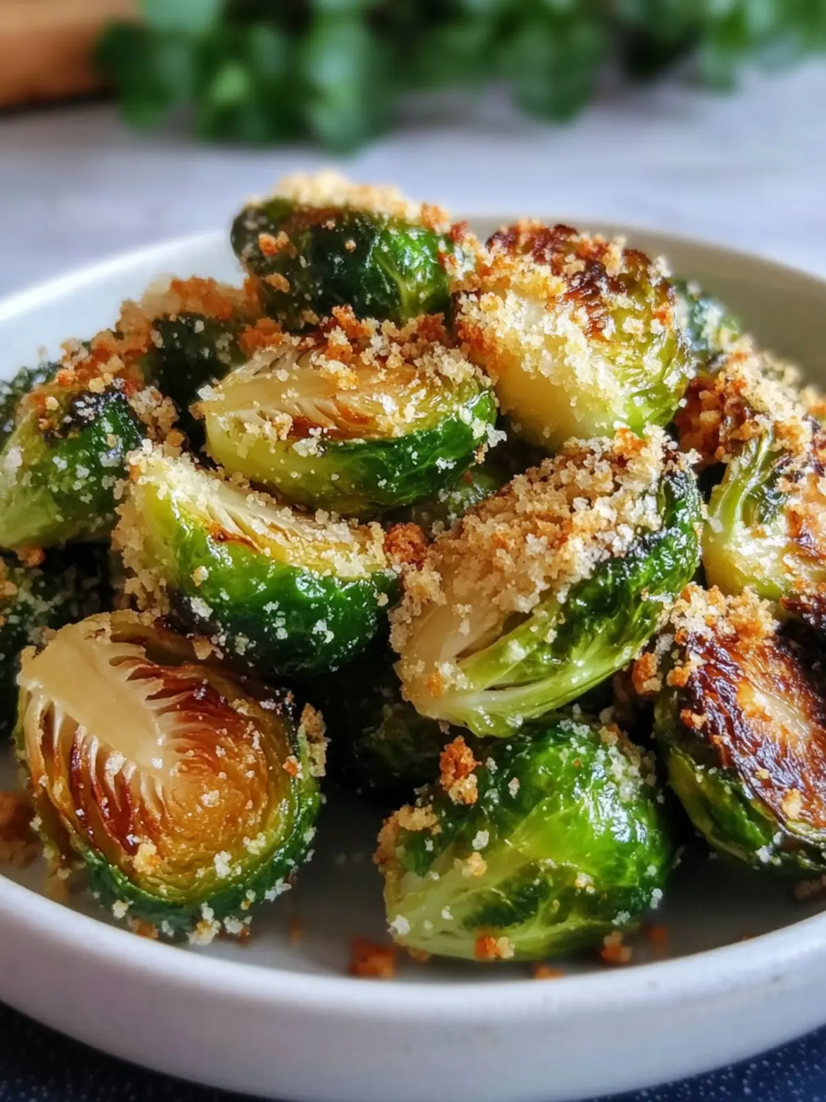Crispy Parmesan Air Fryer Brussels Sprouts in Just 25 Minutes 5 Parmesan Air Fryer Brussels Sprouts