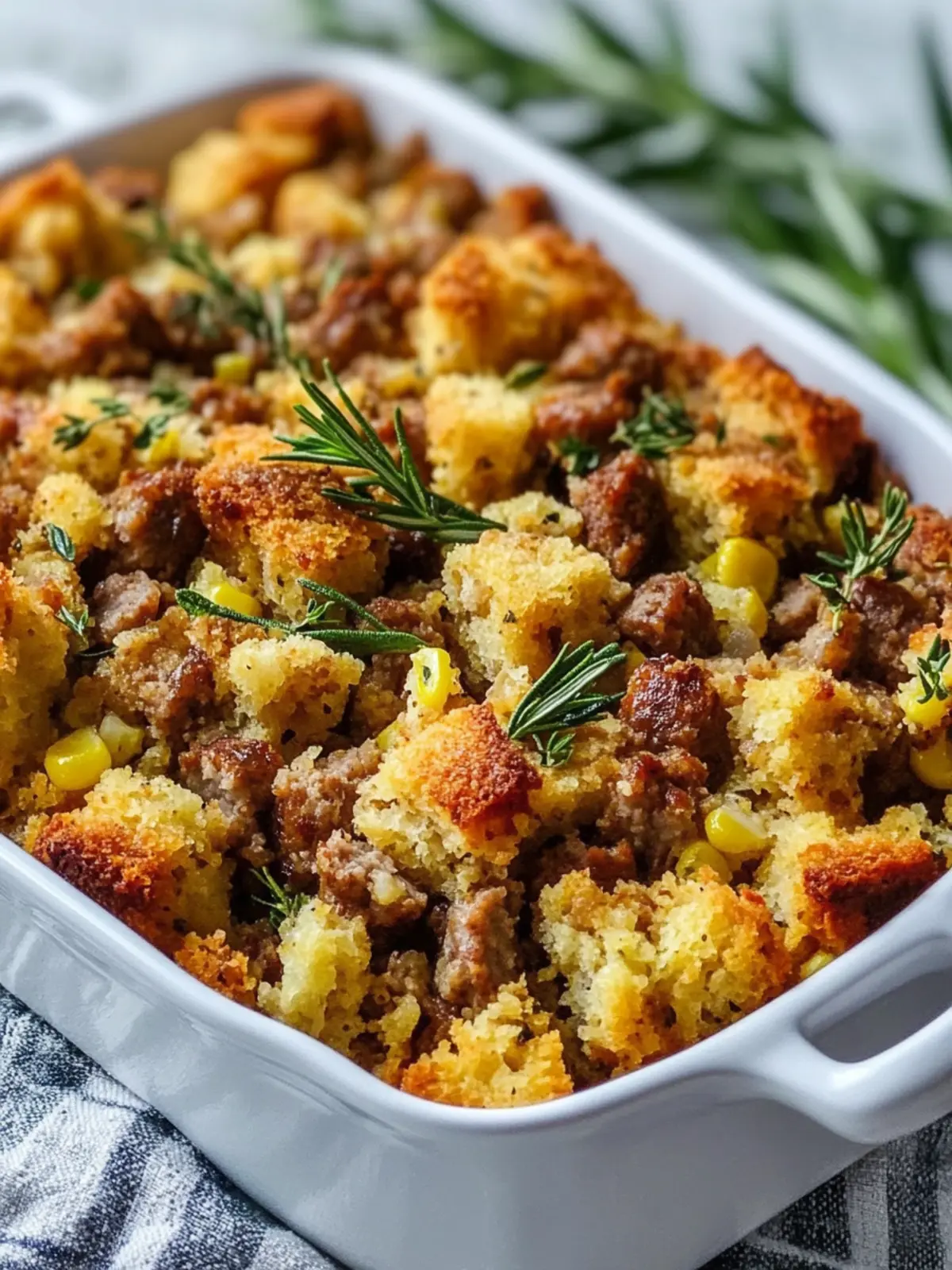 Savory Sausage Southern Cornbread Stuffing for Cozy Gatherings 2 Sausage Southern Cornbread Stuffing