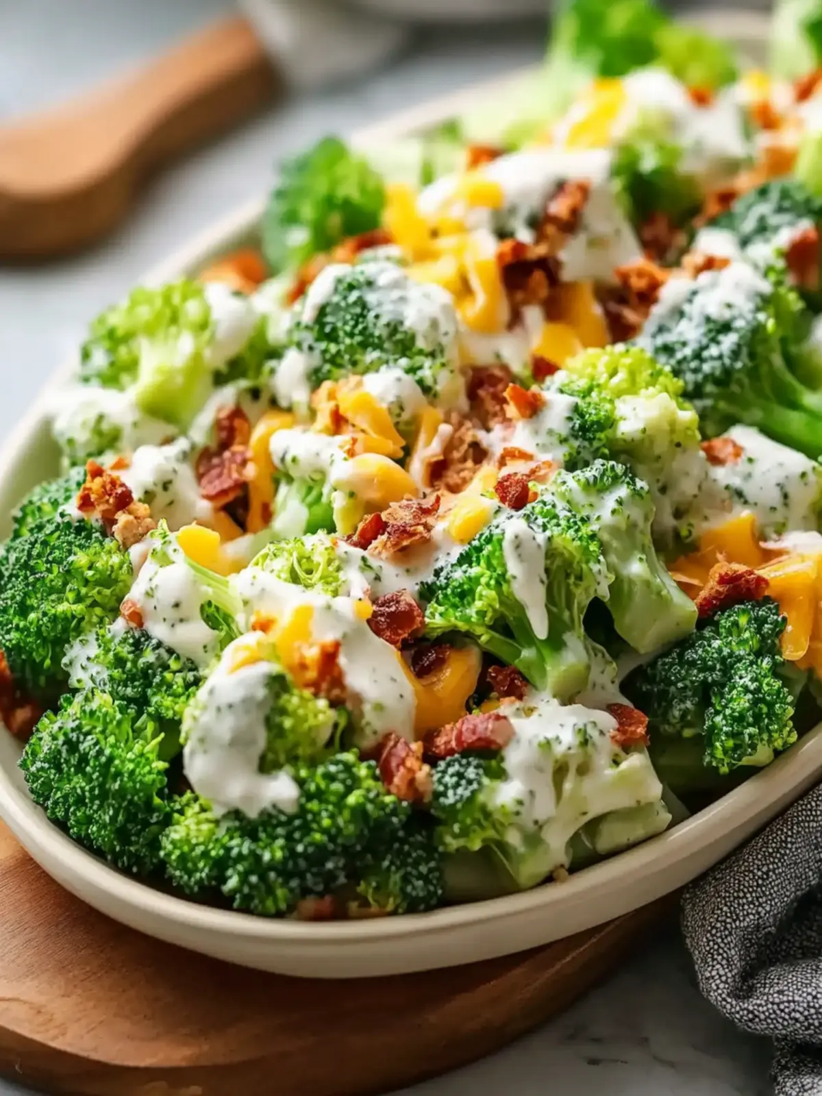 Homemade Amish Broccoli Salad with Crispy Bacon Delight 5 Homemade Amish Broccoli Salad